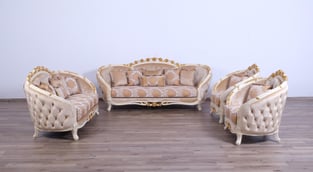 Beige, Gold European Furniture 45010-Set-4 Living Room interior