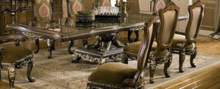 Buy Gold, Dark Brown, Walnut Benneti Dining Room 