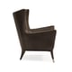 Soft Touchable Chocolate Leather Accent Chair Set 2Pcs SO WELT DONE by Caracole 