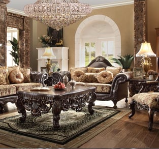 Gold, Dark Chocolate, Copper Homey Design  HD-3280-SLC-SET-3 Living Room interior