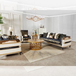 Buy White, Gold, Black Homey Design  Living Room 