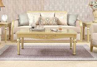 Order Gold Finish, Metallic Homey Design  HD-699-Set-4 Living Room now