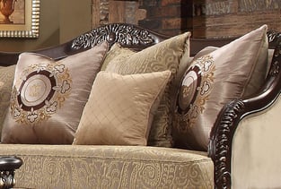 Brown, Antique, Pearl, Cappuccino Homey Design  HD-914-6PC Living Room interior