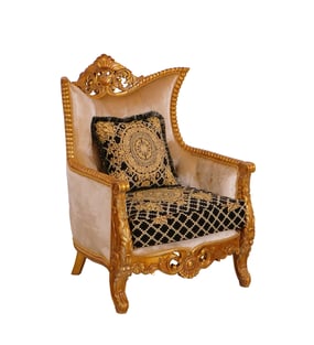 Gold, Black European Furniture 31052-Set-4 Living Room interior