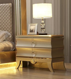 Buy Gold, Silver, Metallic Homey Design  Bedroom 