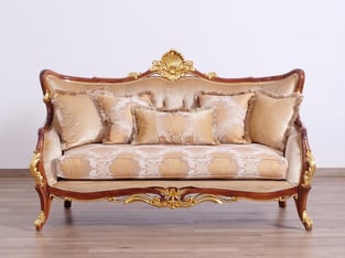 Buy Gold, Antique, Walnut European Furniture Living Room 