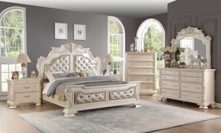 White Cosmos Furniture Victoria-Q-Set-3 Bedroom interior