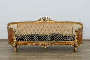 Buy Gold, Antique, Silver, Black European Furniture Living Room 