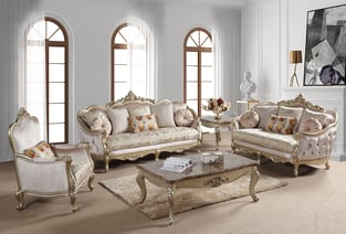 Champagne Cosmos Furniture Diana-Sofa Living Room interior