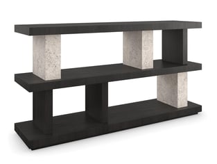 Shelves and bookcases  Black, Stone Caracole image