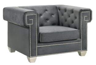 Gray Cosmos Furniture Clover Gray-Set-3 Living Room interior