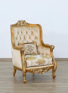 Brown, Gold, Antique European Furniture 68587-Set-4 Living Room interior