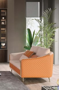 Living Room  Off-White, Orange European Furniture photo