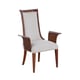 Luxury Dark Mocha & Light Gray GLAMOUR Arm Chair Set 2Pcs EUROPEAN FURNITURE