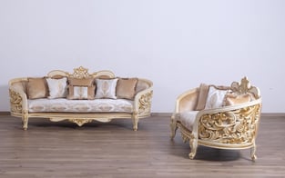 Buy Beige, Gold, Antique European Furniture Living Room 