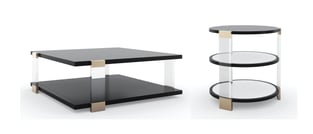 Accent Tables  Gold, Black Caracole image