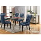 Silver Finish Dining Room Set 5Pcs Contemporary Cosmos Furniture Brooklyn