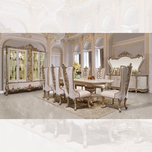 Order Beige, Gold Homey Design  HD-9083-2PC Dining Room now