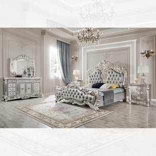 Order Silver Homey Design  HD-CK5800AS-SET-3PC Bedroom now