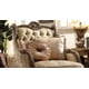 Met Ant Gold & Perfect Brown Sofa Set 5Pcs w/End Tables Traditional Homey Design HD-506 