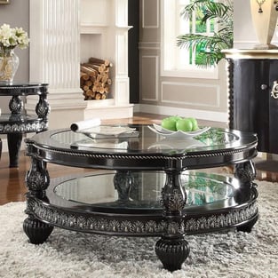 Accent Tables  Silver, Black Homey Design  photo