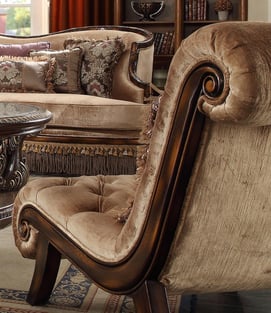 Living Room  Mahogany, Beige Homey Design  photo