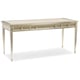 Smoke W/ Solids in Taupe Silver Leaf Console Table LETTERS FROM HOME by Caracole 