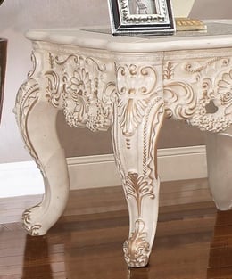 Buy Gold, Ivory, Metallic Homey Design  Accent Tables 