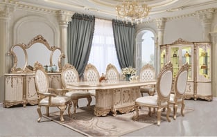 Buy Gold, Cream Homey Design  Dining Room 