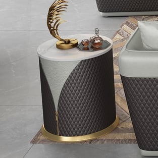 Buy Gray, Chocolate European Furniture Accent Tables 