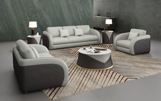 Living Room  Chocolate, Light Grey European Furniture image