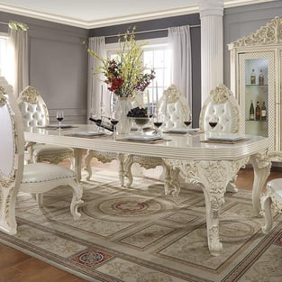 Dining Room  Gold, Antique White Homey Design  photo