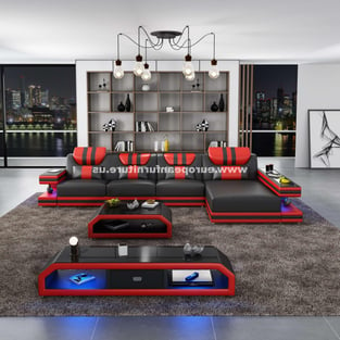 Living Room  Red, Black European Furniture photo