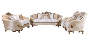 Living Room  Beige, Gold, Antique European Furniture image