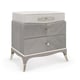 Cappuccino & Sparkling Argent Nightstand Set 2Pcs CADENCE by Caracole 