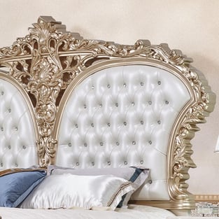 Buy White, Gold Homey Design  Bedroom 