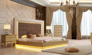 Order Silver, Champagne, Chocolate Homey Design  HD-CK918-Set-6 Bedroom now