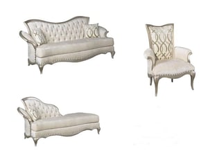 Champagne, Pearl Benneti Benetti's-Perlita-Champagne-Loveseat Living Room interior