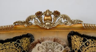 Living Room  Gold, Antique, Silver, Black European Furniture image