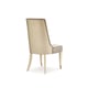 Platinum Blonde & Ivory Finish Dining Chair Set 2Pcs LINE ME UP by Caracole 