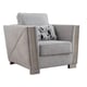 Gray Fabric Sofa Set 3Pcs w/ Steel Legs Modern Cosmos Furniture Kingston 