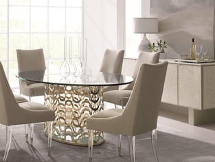 Dining Room  Beige, Gold, Clear Caracole image