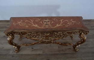 Buy Brown, Gold, Antique, Silver European Furniture Accent Tables 