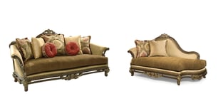 Brown, Golden Beige, Walnut Homey Design  HD-90010 SL-Set-2 Living Room interior