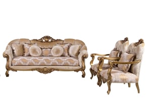 Buy Beige, Bronze, Gold European Furniture Living Room 