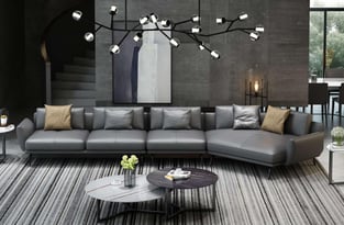 Living Room  Gray, Smoked European Furniture image