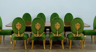 Order Gold, Emerald, Ebony European Furniture 44697-DT-Set-11 Dining Room now