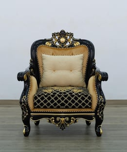 Buy Gold, Antique, Black European Furniture Living Room 