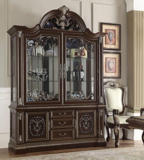 Dining Room  Brown, Gold, Dark Cherry Homey Design  image