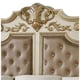 Gold Finish Wood Queen Panel Bedroom Set 5Pcs Traditional Cosmos Furniture Miranda